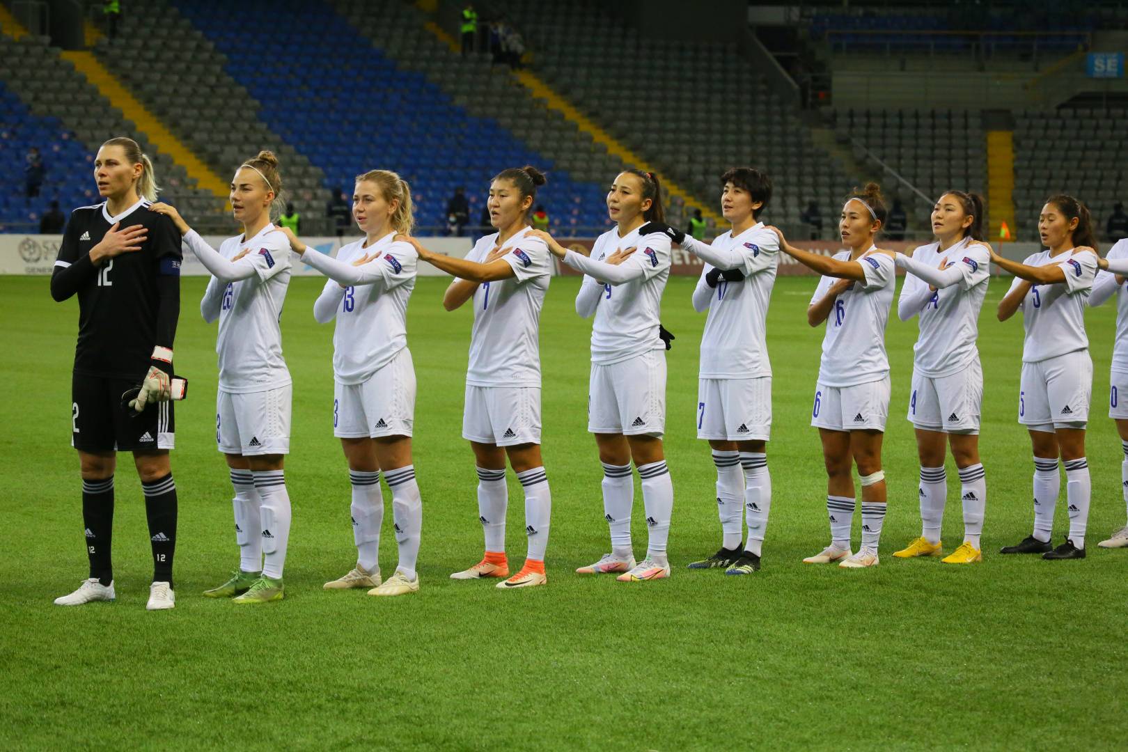 Расширенный состав женской сборной Казахстана на матч против Франции 